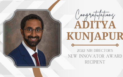 Aditya Kunjapur receives 2022 NIH Director’s New Innovator Award